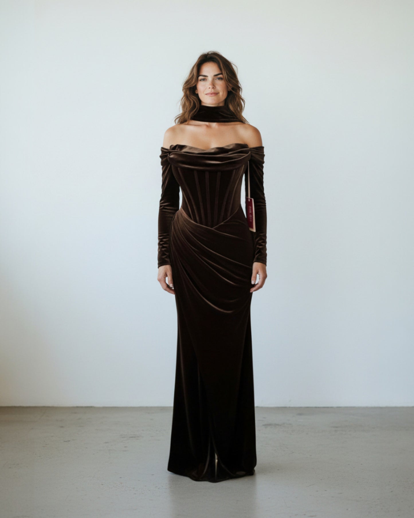 samtigem Velours-Stoff - E256