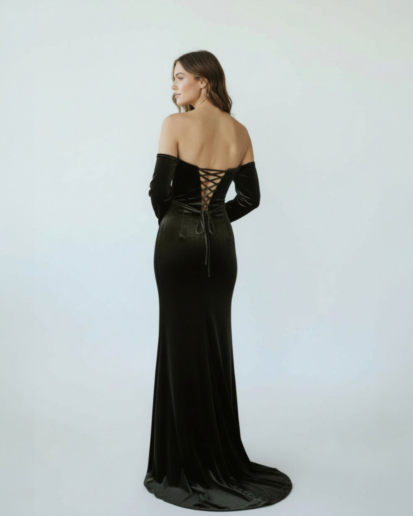 samtigem Velours-Stoff - E256