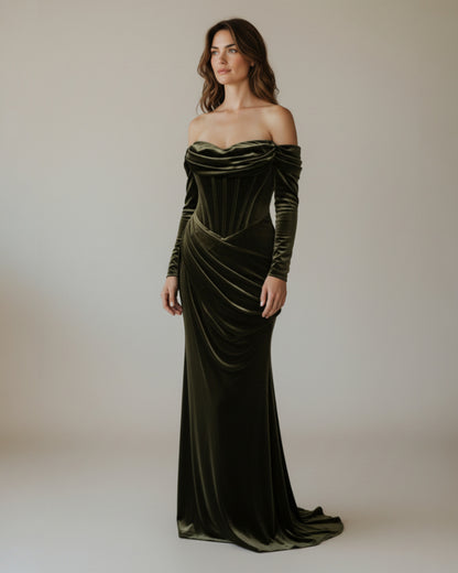 samtigem Velours-Stoff - E256