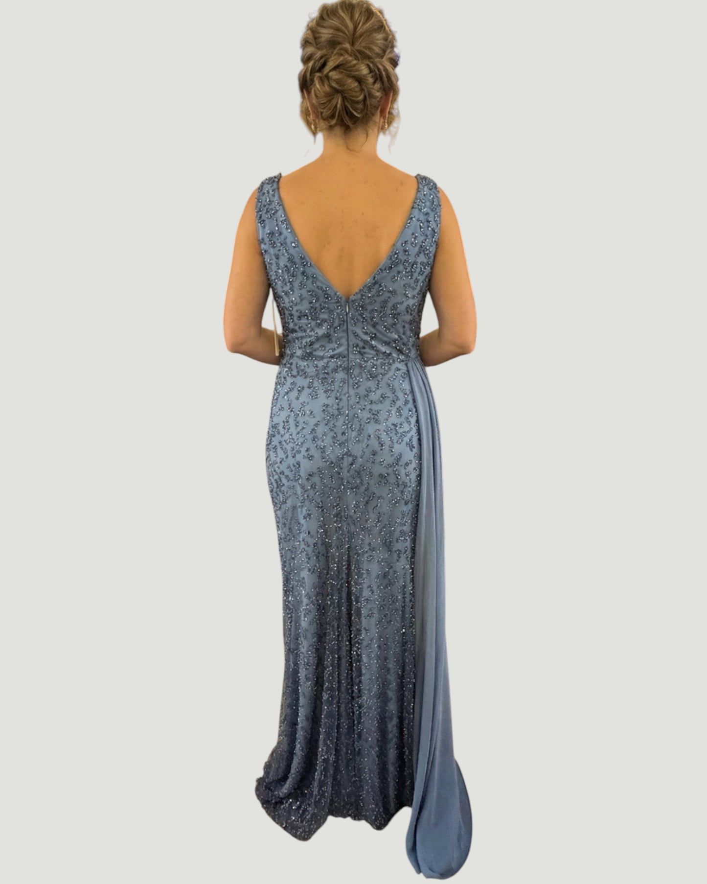 Exquisite Abendrobe mit Verzierungen  - E290