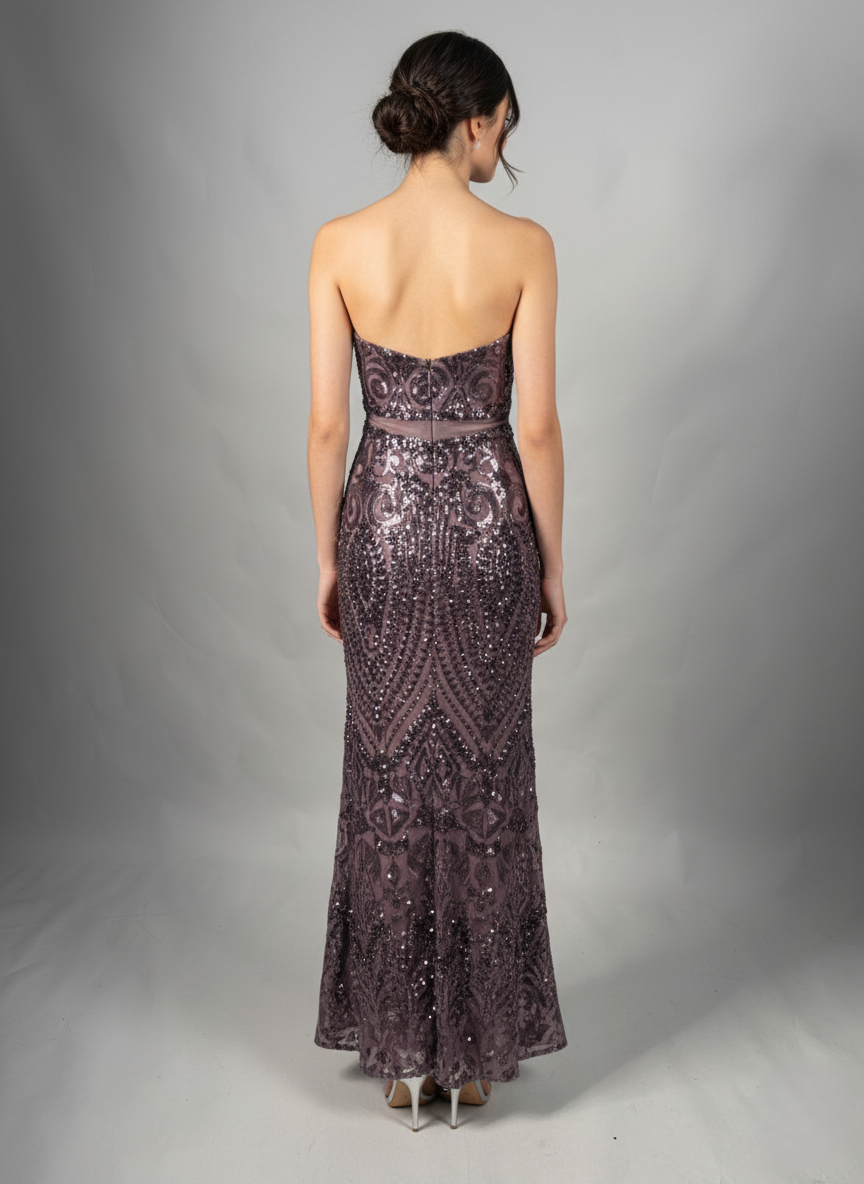 Pailletten-Abendkleid E333