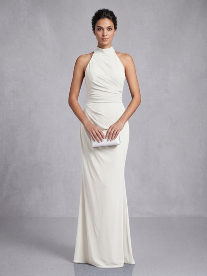 Aus leichtem Chiffon gefertigt, überzeugt dieses Kleid mit einem fließenden Schnitt E336