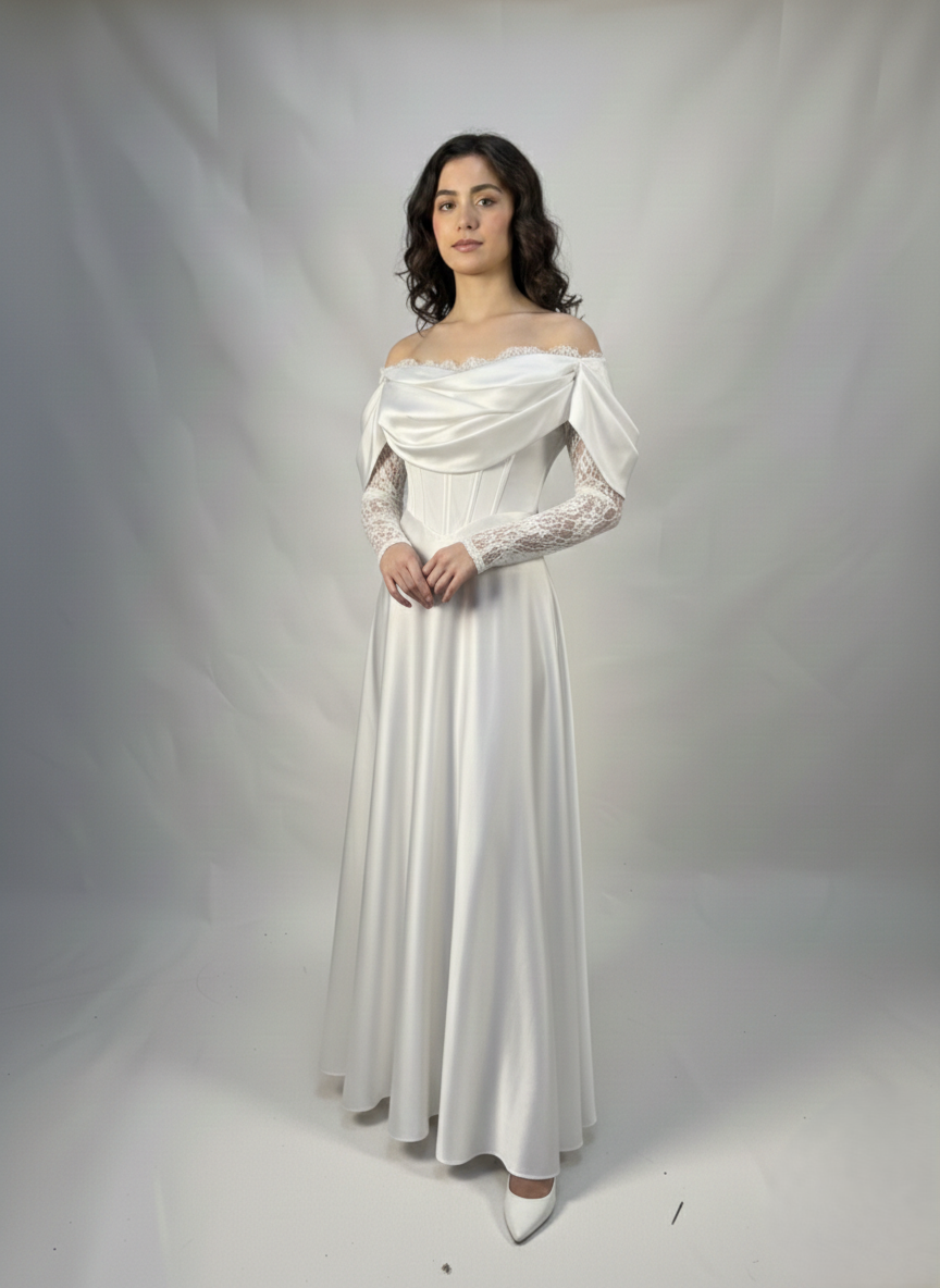 Moderne Silhouette, Spitzen-Eleganz E374