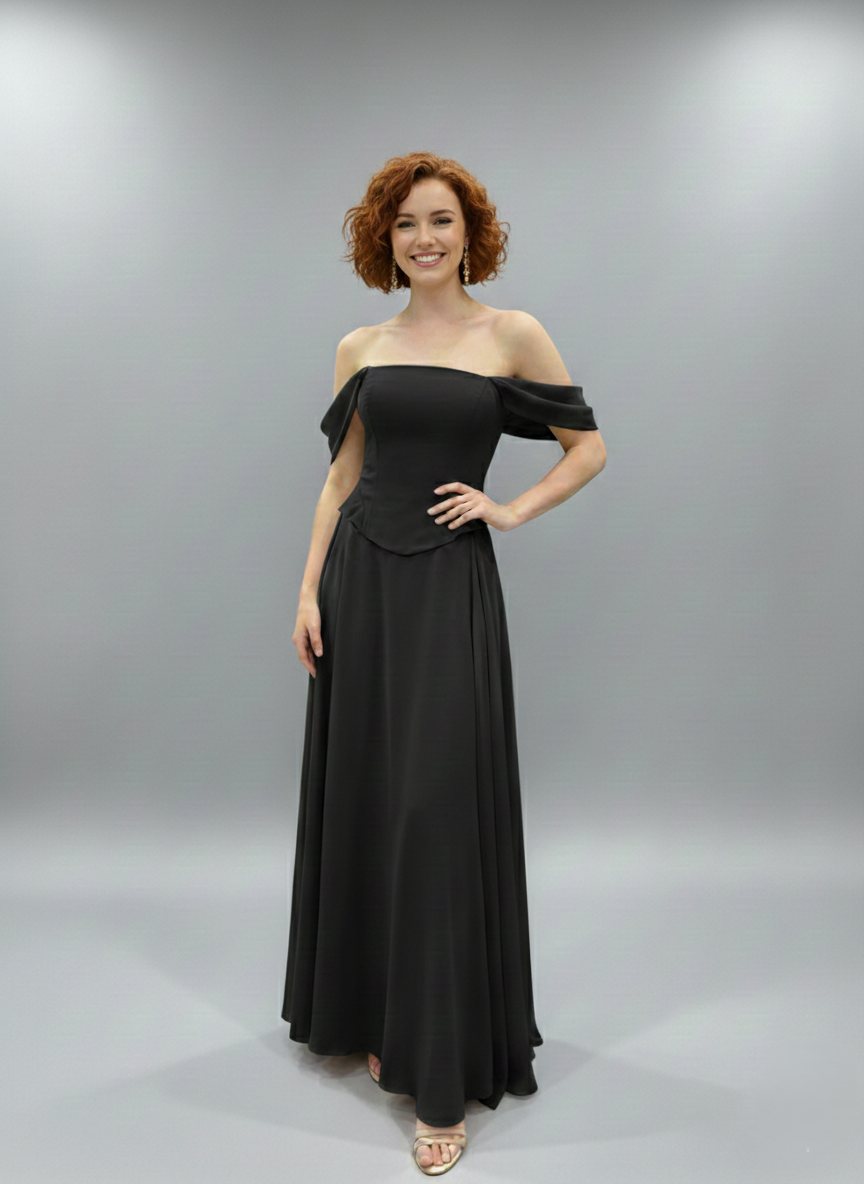 Dieses Design vereint moderne und klassische Elemente mit einem betonten Ausschnitt E327