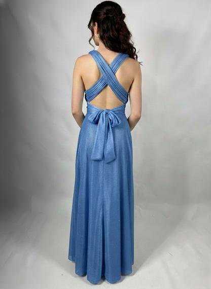 Erleben Sie Vielseitigkeit und Stil mit diesem atemberaubenden bodenlangen Abendkleid E325