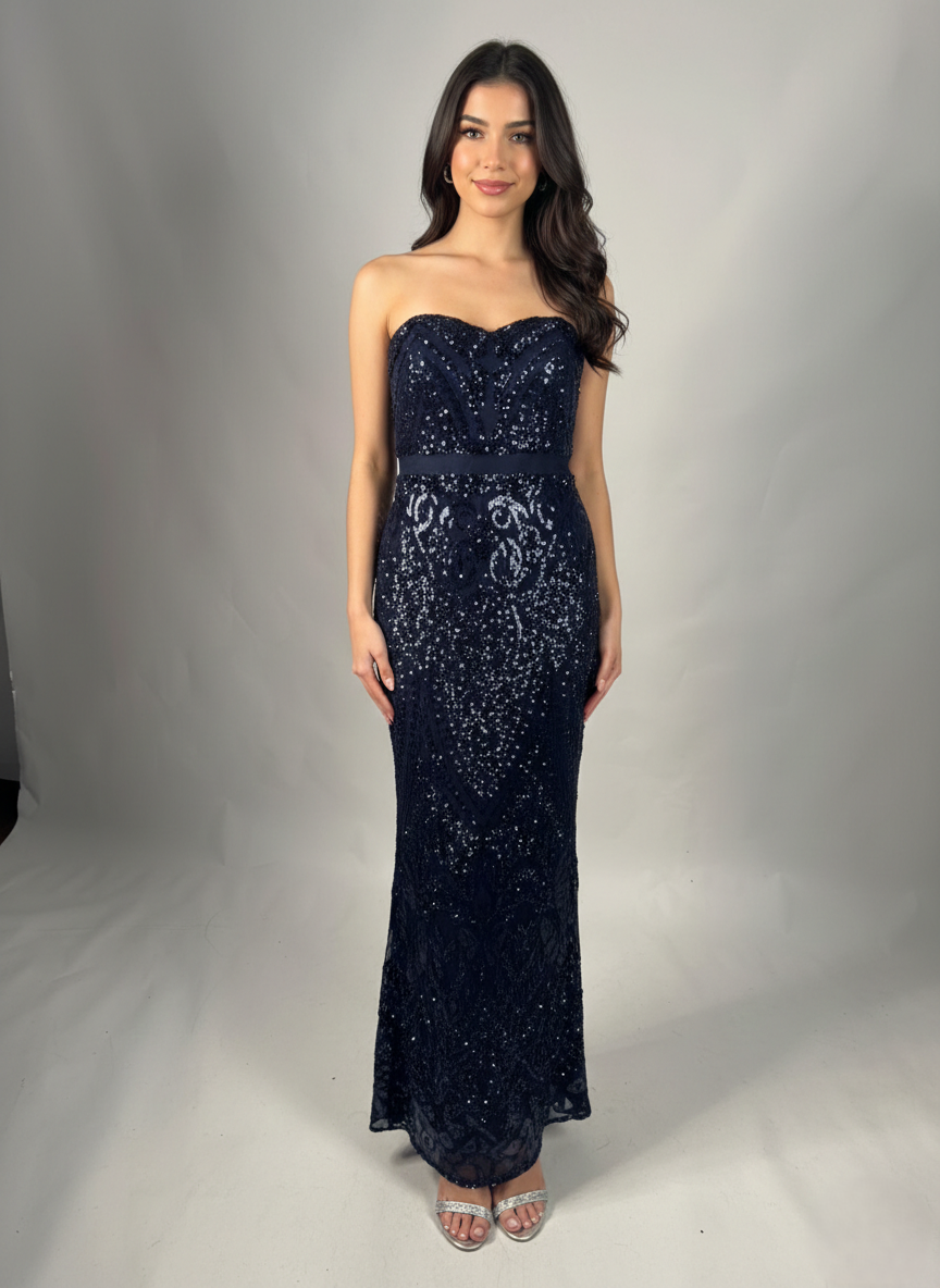 Pailletten-Abendkleid E333