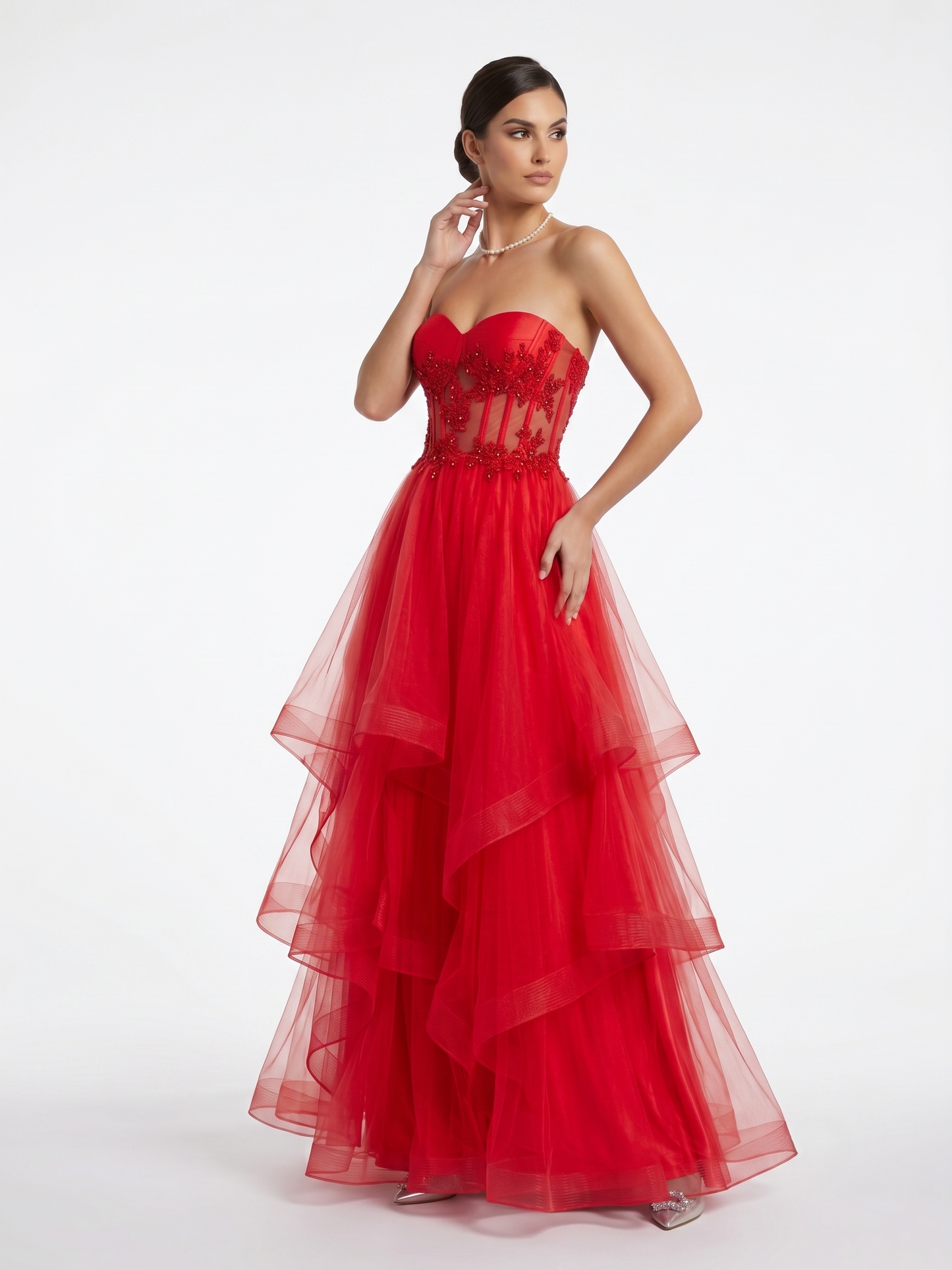 Produktbeschreibung: Ein atemberaubendes Abendkleid, das für einen unvergesslichen Auftritt sorgt. E330