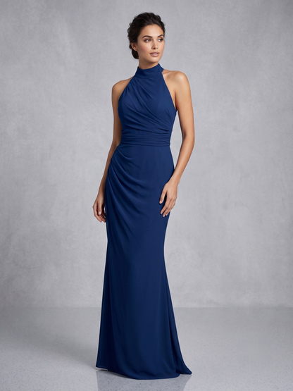 Aus leichtem Chiffon gefertigt, überzeugt dieses Kleid mit einem fließenden Schnitt E336