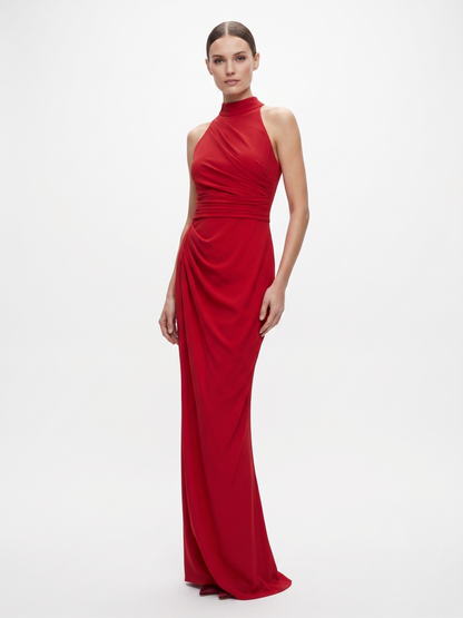 Aus leichtem Chiffon gefertigt, überzeugt dieses Kleid mit einem fließenden Schnitt E336